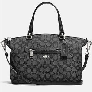 Coach Black Signature Tote Bag